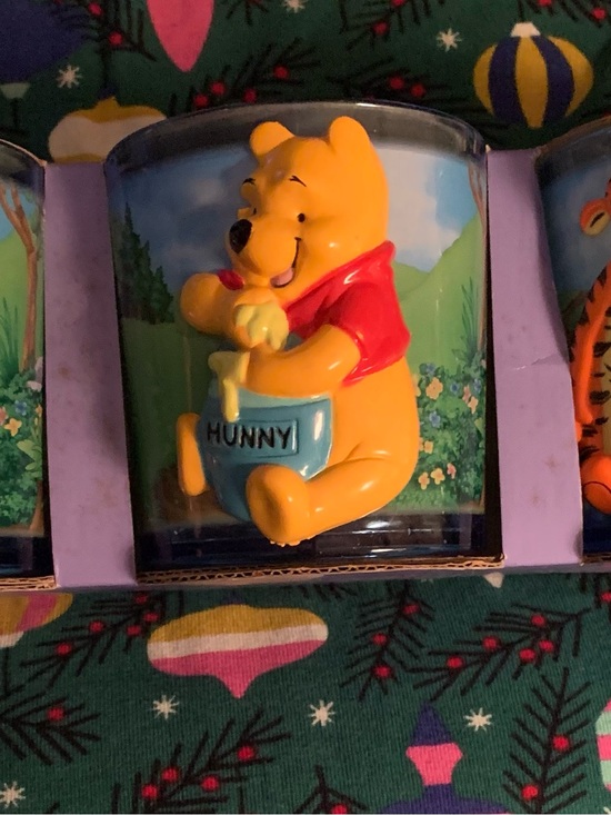 Disney Other - Disney Winnie the Pooh Yellow and Red plastic Mug with 3D Hunny Pot